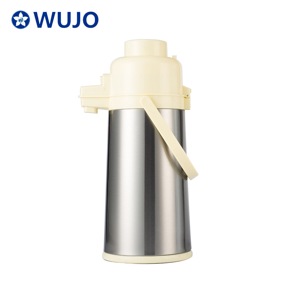 वुजो OEM मुफ्त डिजाइन इन्सुलेट थर्मल वॉटर कॉफी पंप वायु दबाव वैक्यूम फ्लास्क